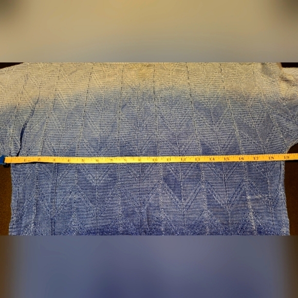 WHBM Blue Ombré Knit Blouse - Picture 10 of 11